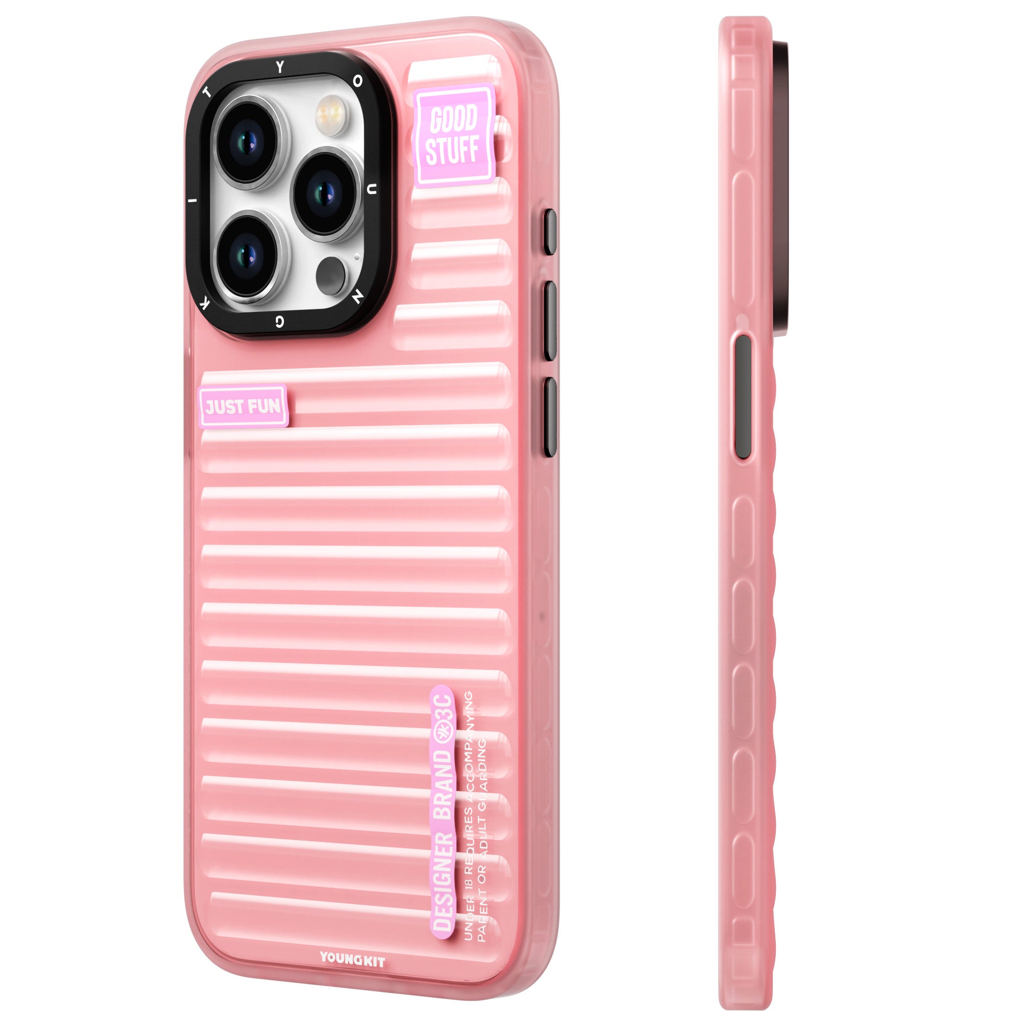 YoungKit Fluorite Serisi iPhone 15 Pro Max Şeffaf Renkli Tasarım Telefon Kılıfı - 1 YoungKit Fluorite Serisi iPhone 15 Pro Max Şeffaf Renkli Tasarım Telefon Kılıfı - 1